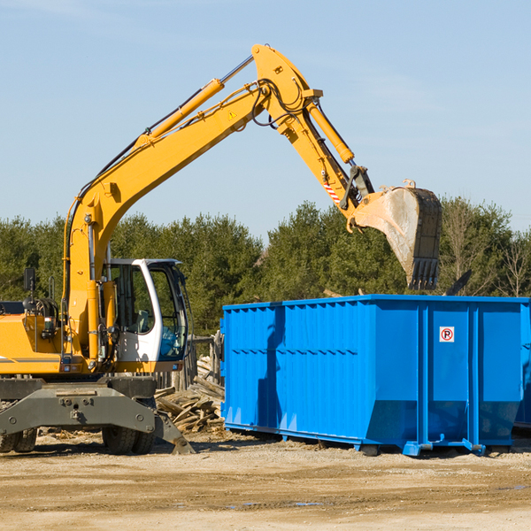 how many times can i have a residential dumpster rental emptied in Menard